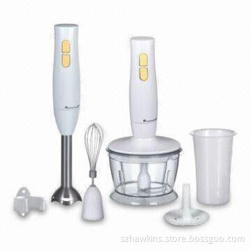 2-speed Blender with 300W Power, Soft Switch, and Detachable Plastic Shaft